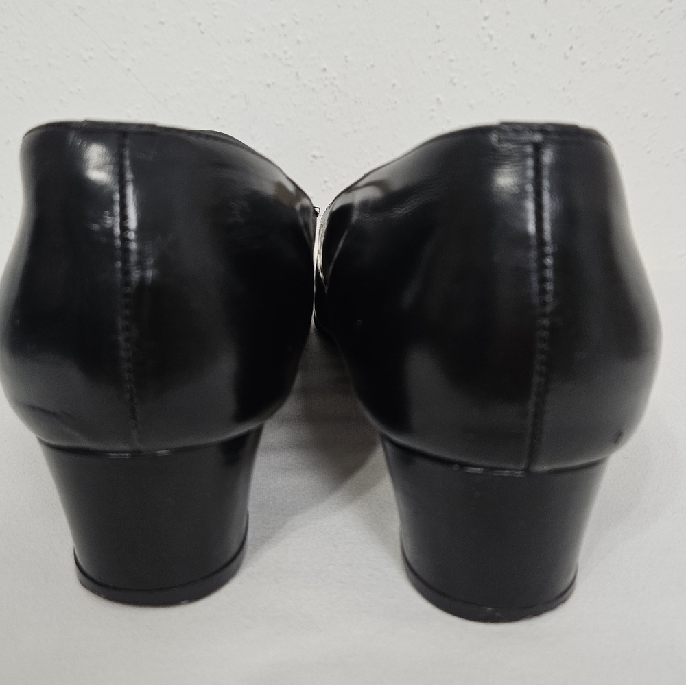 Ann Taylor Black Leather Mary Jane Pumps - Picture 11 of 14